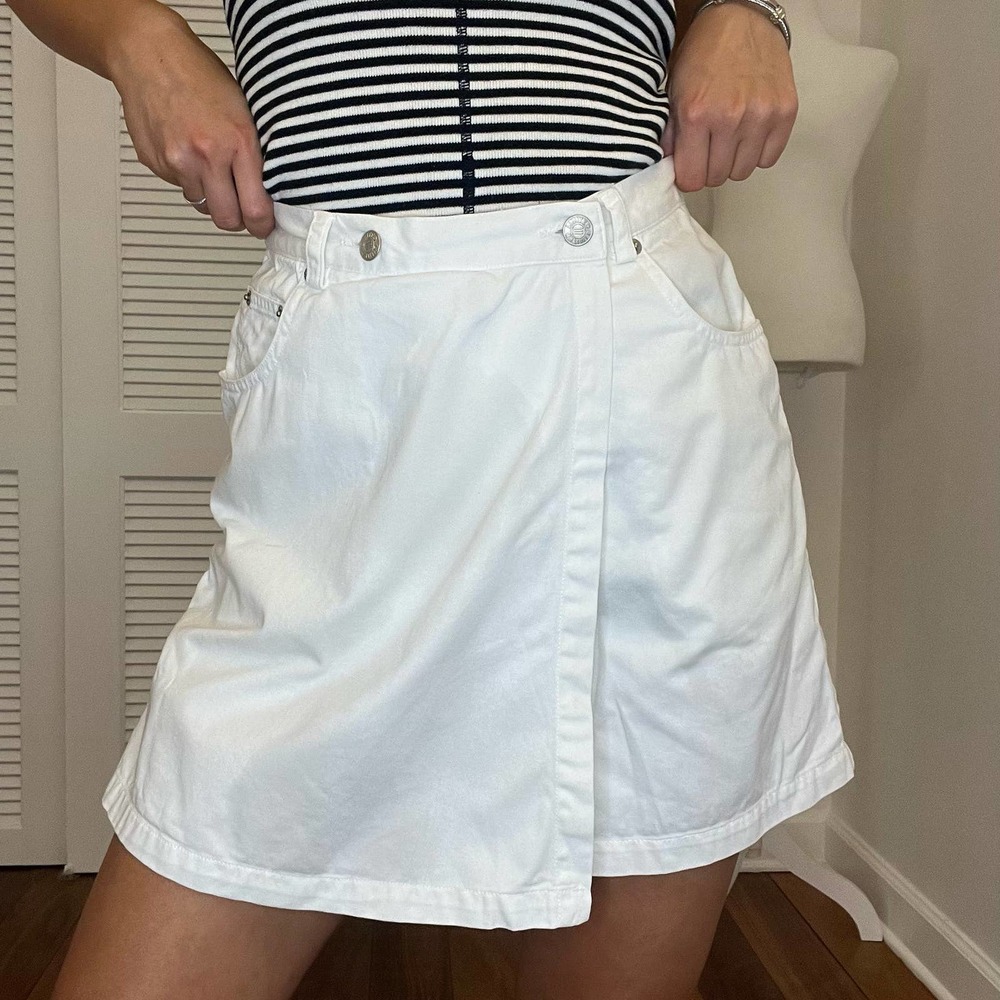 Chino’s Limited Y2K cute cotton skort skirt shorts 90’s fit white